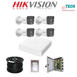 Hikvision New 4 Channel Cctv Kit With 2MP Audio System