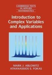 Introduction To Complex Variables And Applications Paperback