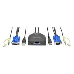 Tripp Lite 2-PORT USB Vga Cable Kvm Switch W audio & USB Peripheral Sharing B032-VUA2