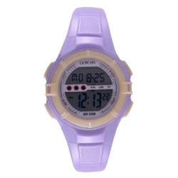 Gotcha - Lds Midsize Lilac N Yel Digital Watch