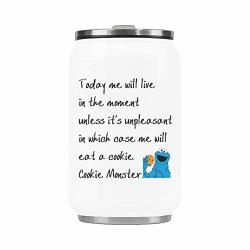 Wece Today Me Will Live In The Moment Unless It's Unpleasant In Which Case Me Will Eat A Cookie - Cookie Monster Mug Water