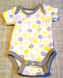 Baby Grow-body Vest-abc- Yellow New Born -baby Clothes