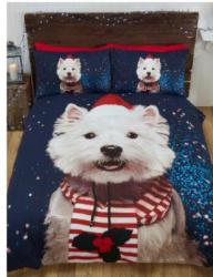 Christmas Westie Dog Duvet - Christmas Bedding - Single