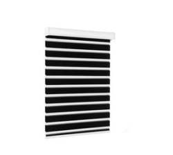 100 X 150 Cm Quality Roller Zebra Blinds Dual Layer Day Night Blinds For Windows-black