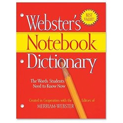 Merriam-webster 3-HOLE Punch Paperback Dictionary Dictionary Printed Book - English - Softcover - 80 Pages