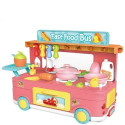 TIME2PLAY Fast Food Bus Play Set