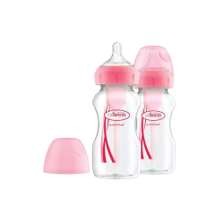 Options+ Wide Neck Bottle 270ML Assorted - 2 Pack