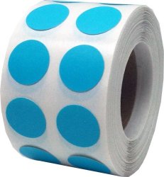 Color Coding Labels Teal Round Circle Dots For Organizing Inventory 1 2 Inch 1 000 Total Adhesive Stickers
