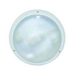 85-265VAC LED 12W Plastic White Bulkhead Daylight