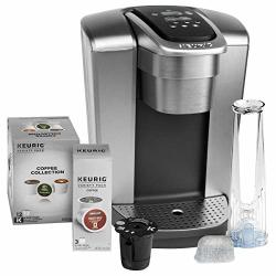 Keurig Fil K-elite C Single Serve Coffee Maker Brushed Silver With 15 Water Filter And My K-cup 2