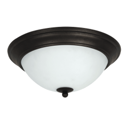 Nox Black Ceiling Light With Frosted Glass
