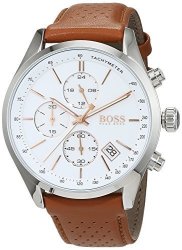 hugo boss grand prix rose gold tone chronograph men's watch