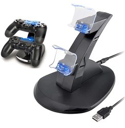 PS4 Controller Charger Playstation 4 PS4 Slim PS4 Pro PS4 Controller Charger Charging Station Charging Station Dual USB Fast Charging PS4