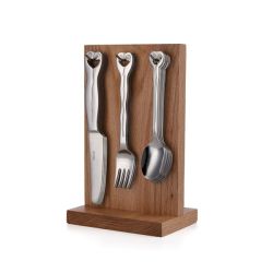 Carrol Boyes Cutlery 21PC Set & Stand - Hanging Wave