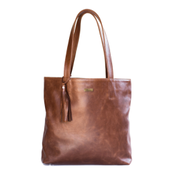 Mally Leather Bags Leather Tote Handbag in Brown