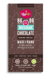 Chocolate - Sugar-free - Cacao Nib & Rock Salt - 80G - Plain Dark