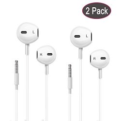 Android Headphones earphones earbuds Supfox 3.5MM Aux Wired Headphones Noise Isolating Earphones With Built-in Microphone & Volume Control Compatible For Phone 6S PLUS 6 5S SE 5C PAD