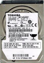 HDD HDD2E64 Toshiba MK1656GSY 160GB Internal 7200RPM 2.5/"