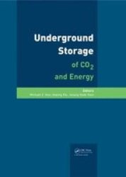 Underground Storage Of CO2 And Energy Hardcover