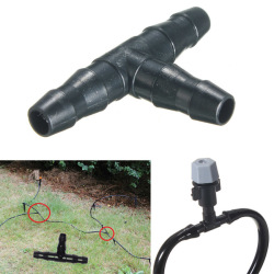 50pcs Hose Nozzle Tee Connectors Drip Irrigation Tool For 4 7mm Hose