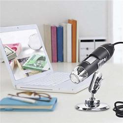 Macddy USB Digital Microscope - 1600X Magnification Endoscope 8 LED USB 2.0 Digital Microscope MINI Camera With Otg Adapter And Metal Stand Compatible With
