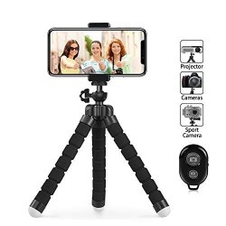 Phone Tripod Flexible And Portable Cell Phone Tripod With Remote And Universial Clip For Iphone Android Phone Camera And Sports Gopro