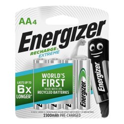 Energizer Recharge Extreme Aaa Rechargeable Batteries 4 Pack