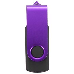 Aobiny Thumb U Disk 6GB Swivel USB 2.0 Metal Flash Memory Stick Storage Purple