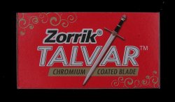 Zorrik Talvar Chromium Coated De Saloon Pack Safety Razor Blades 10 Blade Tuck