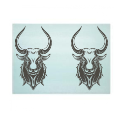 Bulls - Medium Glass Cutting Board