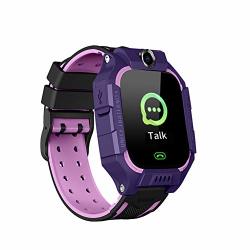 Ouyawei Electronic Q19 Positioning Touch Screen Camera Phone Smart Watch Life Waterproof Indonesian Version For Kids Gift Purple