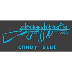 Chrome Shop Mafia Decal 15 Inch Candy Blue