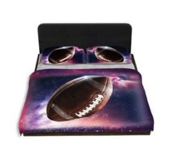 Rugby Ball Duvet Cover Set - Double