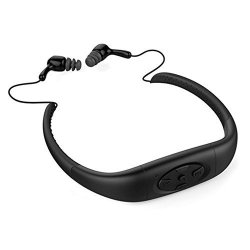 Furiger MP3 Headphones Player Waterproof Sports Wearable MP3 Earbuds 8GB Flash Memory Work For 6-8 Hours For Men And Women Swimming Cycling Mountaineering And