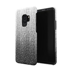 Black Ombre Paint Splash Hard Plastic Phone Case For Samsung Galaxy S9