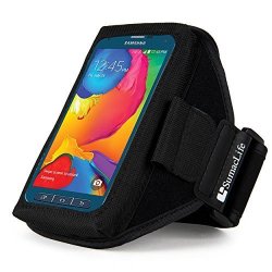 Sumaclife Nylon Workout Running Sports Gym Armband Case For Samsung Galaxy S5 Active Sport Htc Desire 816 htc One M8 Harman Kardon Edition Black