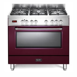 Elba 90CM Excellence Gas Electric Cooker Burgundy 9S4EX937NR