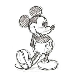 Mickey Mouse Sketched - Single