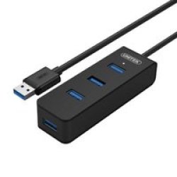 UNITEK Y-3089 4-PORT USB 3.0 Hub Black