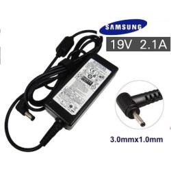 Replacement Samsung Laptop Charger Ac Adapter 19V 2.1A 40W Pin Size 3MM 1MM Power Cord Brick