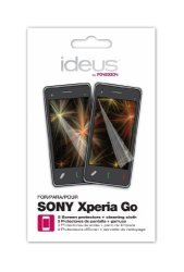 Ideus Ppxpego-screen Protector For Sony Xperia Go Pack Of 2WITH Cleaning Cloth Transparent