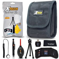 Xtech Camera Accessories Kit Bundle For Fujifilm Finepix 120 Finepix 90 Finepix 80 Finepix 70 Includes Camera Case Memory Card Holder + More