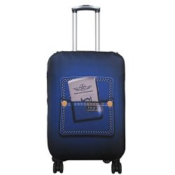 Explore Land Travel Luggage Cover Trolley Case Protective Cover Fits 18-32 Inch Luggage Pocket M 23-26 Inch Luggage