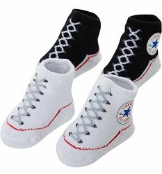 Converse Baby Bright Infant Booties 2 Pack Black LC0001-0336 white 0-6  Months | Reviews Online | PriceCheck
