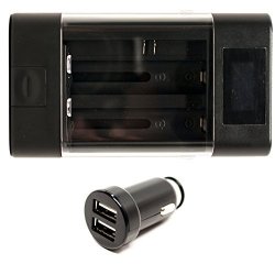 Fujifilm Finepix F900EXR Charger And Dual USB Car Charger - Replacement Fujifilm NP-50 Digital Camera Charger
