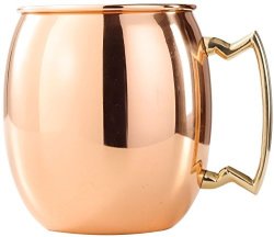 100% Pure Handcrafted Moscow Mule Copper Mug With Brass Handle And Nickel Lining 16 Ounce Limited Barrel Edition Beer Mug Drink Cup By Circleware