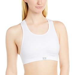 Zensah Small Medium Seamless Sports Bra in White