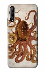 R2801 Vintage Octopus Case Cover For Huawei P Smart Pro 2019