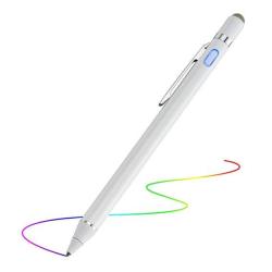 Evach Active Stylus Digital Pen With Ultra Fine Tip Stylus For Ipad Iphone Samsung Tablets Compatible With Apple Pen Stylus Pen For Ipad Pro White.
