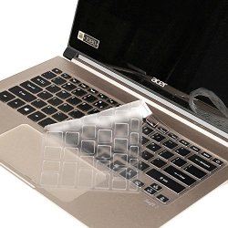 Leze - Ultra Thin Soft Tpu Keyboard Protector Skin Cover For Acer Swift 7 Spin 7 Full HD Laptop Us Layout
